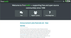 Desktop Screenshot of freenode.net