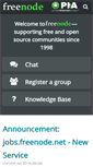 Mobile Screenshot of freenode.net